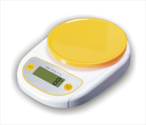 Yellow Plastic Mini Kitchen Food Scale (HK122WB-Y)