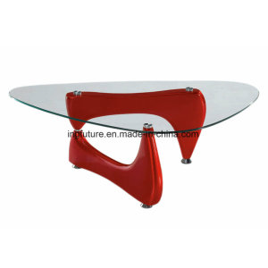 Creative Triangular Top Fiber Glass Coffee Table