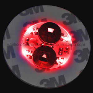Colorful LED Bottle Lights Sticker with Logo Printed (4040)